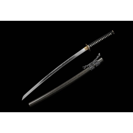 Clay Tempered T10 Steel Japanese Samurai Katana Sword Full Tang Blade