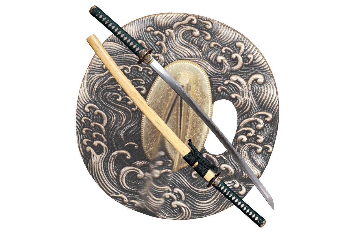 Battle Ready Clay Tempered Japanese Katana Choji Hamon Sword Unokubi Zukuri New 