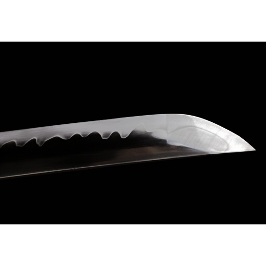 Handmade  Japanese Katana Clay Tempered T10 Steel Full Tang Blade Sword 