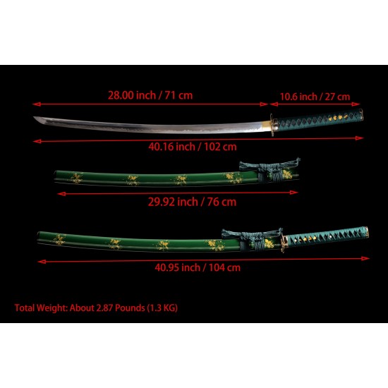Japanese Samurai Katana Swords Clay Tempered T10 Steel Battle Ready Blade Razor Sharp bamboo Japanese Samurai Katana Swords Clay Tempered T10 Steel Battle Ready Blade Razor Sharp bamboo