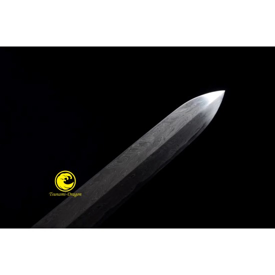 Top Collection Handmade Chinese Sword Jian Folded Steel Full Tang Blade Razor Sharp 