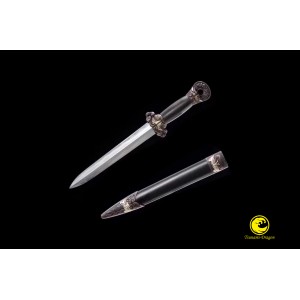 Handmade Chinese Sword Jian Clay Tempered Folded Steel Full Tang Blade Razor Sharp