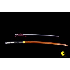 Razor Sharp Japanese Battle Ready Red Blade 9260 Spring Steel Katana Sword Full Tang