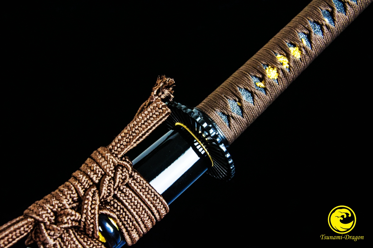 katana sword steel spring battle ready sharp razor japanese tang place shinken
