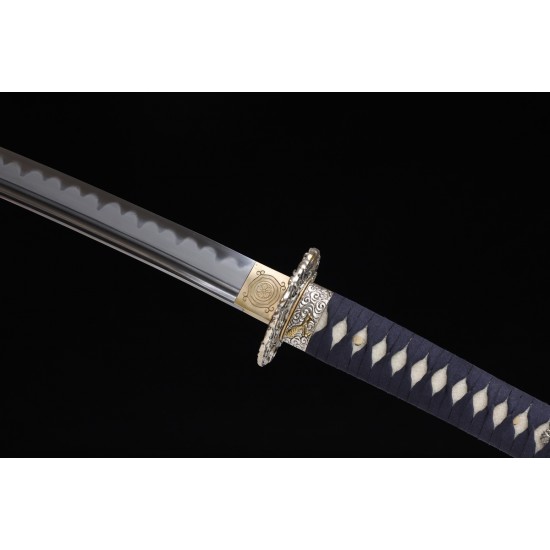 High Quality Clay Tempered Sanmai Folded Blade Japanese Samurai Katana Sword