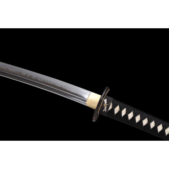 Japanese Katana T10 Steel Sword Choji Hamon Unokubi Zukuri Full Tang Blade 