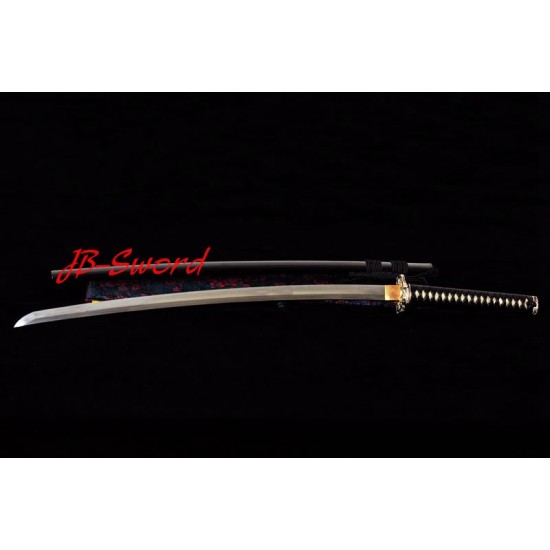 Clay Tempered Soshu Kitae Blade Japanese Katana Sword Hishigami Razor Sharp Hot