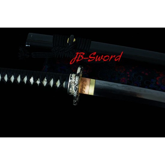 Clay Tempered Soshu Kitae Blade Japanese Katana Sword Hishigami Razor Sharp Hot