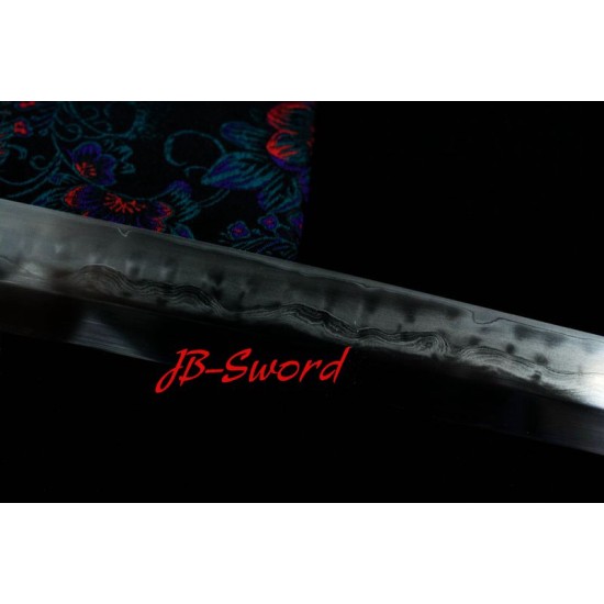 Clay Tempered Soshu Kitae Blade Japanese Katana Sword Hishigami Razor Sharp Hot