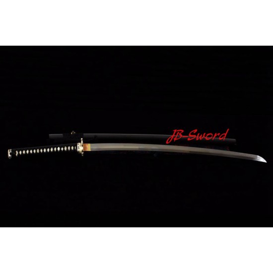 Clay Tempered Soshu Kitae Blade Japanese Katana Sword Hishigami Razor Sharp Hot