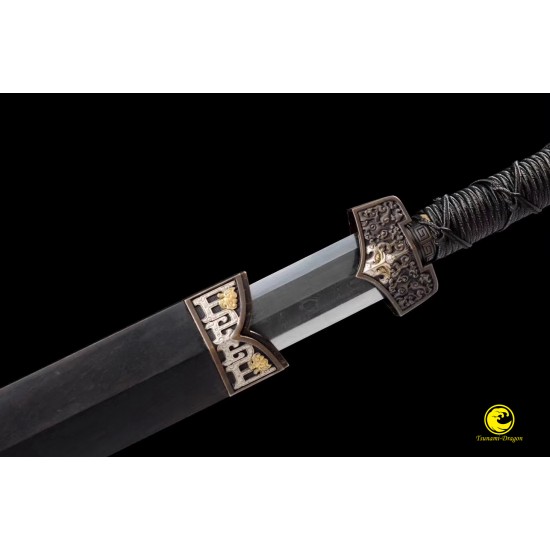 Chinese Sword Jian T10 Folded Steel Full Tang Blade Razor Sharp Handmade