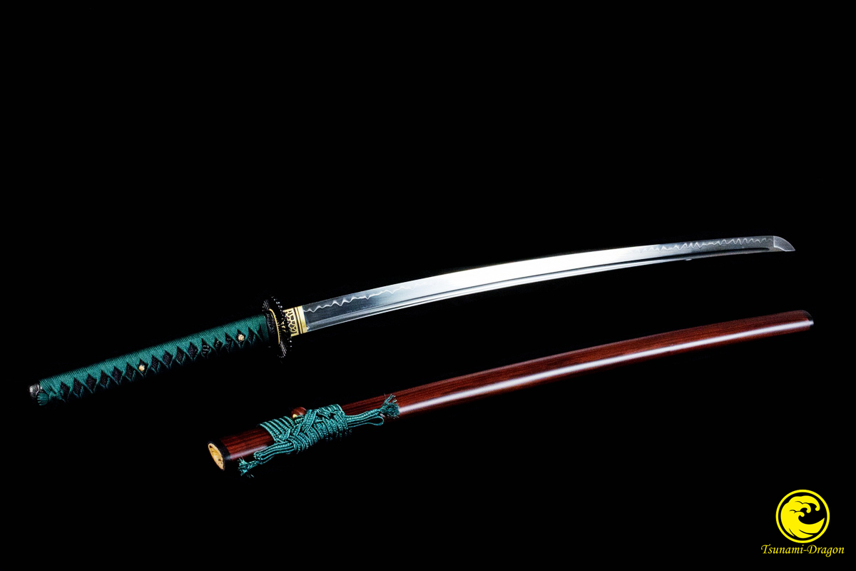 Japanese Samurai Sword Naginata T10 Clay Tempered Full Tang Battle Sharp Blade 