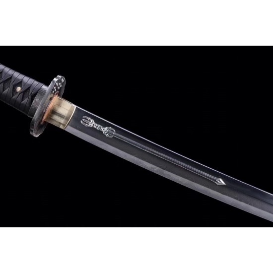 Handmade Razor Sharp Japanese Samurai Clay Tempered Sashikomi Polish Tamahagane Steel Vajra Blade Sword