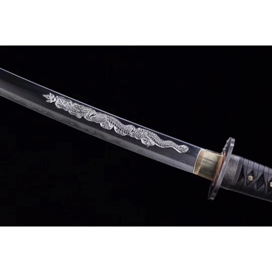 Handmade Battle Ready Razor Sharp Japanese Samurai Clay Tempered Sashikomi Polish Tamahagane Steel Vajra Blade Sword