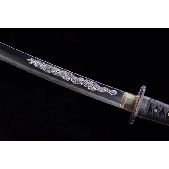 Handmade Razor Sharp Japanese Samurai Clay Tempered Sashikomi Polish Tamahagane Steel Vajra Blade Sword