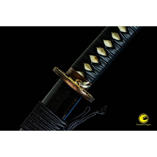 Clay Tempered Shihozume Blade Japanese Katana Sword Full Tang Hot