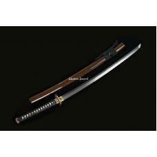 Japanese Katana Sword Clay Tempered T10 Steel Razor Sharp Full Tang Blade