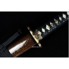Japanese Katana Sword Clay Tempered T10 Steel Razor Sharp Full Tang Blade