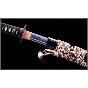 Handmade Clay Tempered L6 Folded Steel  Razor Sharp Blade Japanese Samurai Katana Full Tang Sword 