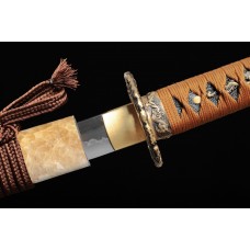 Full Tang Samurai Katana Swords Clay Tempered T10 Steel Choji Hamon Battle Ready Razor Sharp Blade