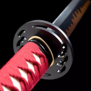 Hand Forged Japanese Katana Swords Clay Tempered T10 Red Steel Samurai Sword Razor Sharp Blade