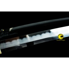 Battle Ready Clay Tempered T10 Folded Kobuse Steel Blade Japanese Katana Wakizashi Sword Set