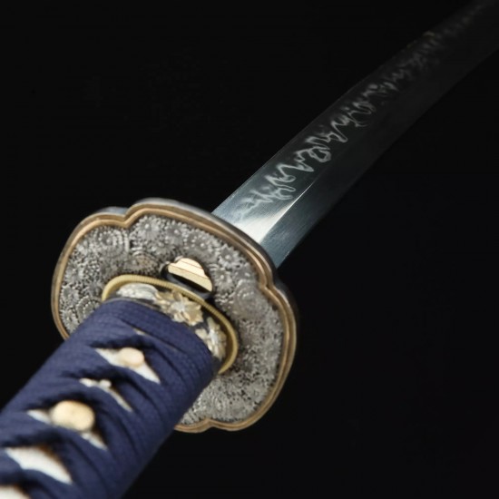 Hand Forged Japanese Katana Clay Tempered T10 Steel Samurai Sword Razor Sharp Blade