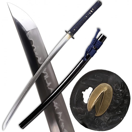 Handmade Clay Tempered T10 Steel Samurai Katana Swords Razor Sharp Blade Handmade Clay Tempered T10 Steel Samurai Katana Swords Razor Sharp Blade