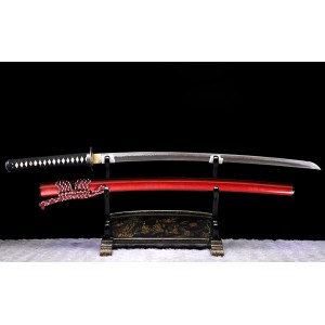 Traditional Japanese Samurai Clay Tempere T10 Steel Choji Hamon Blade Katana Swords