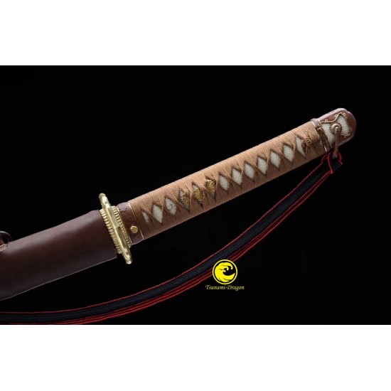 Clay Tempered Folded Kobuse Japanese WW2 Shin Gunto Katana Sword