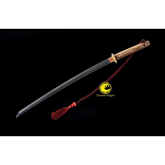 Clay Tempered Folded Kobuse Japanese WW2 Shin Gunto Katana Sword