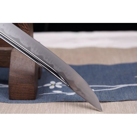 Japanese Samurai Shinken Sashikomi Polish Tamahagane Steel Katana Swords Razor Sharp Hira-Zukiri Gunome Choji Blade