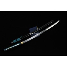 Japanese Samurai Katana Sword Clay Tempered T10 Steel Unokubi Zukuri Razor Sharp Blade