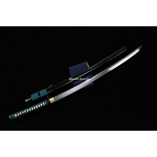 Japanese Samurai Katana Sword Clay Tempered T10 Steel Unokubi Zukuri Razor Sharp Blade