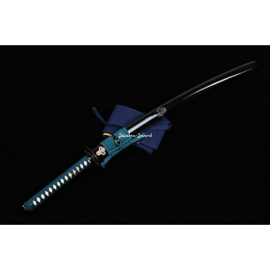 Japanese Samurai Katana Sword Clay Tempered T10 Steel Unokubi Zukuri Razor Sharp Blade