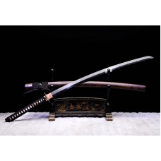 Japanese Katana Hand Forged Clay Tempered T10 Steel Hitatsura Hamon Blade Samurai Sword
