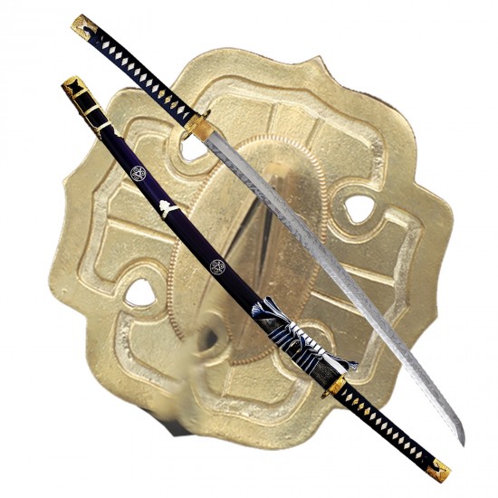 Hand Forged Battle Ready Clay Tempered L6 Steel Hitatsura Hamon Blade Japanese Katana Samurai Tachi Sword Hand Forged Battle Ready Clay Tempered L6 Steel Hitatsura Hamon Blade Japanese Katana Samurai Tachi Sword