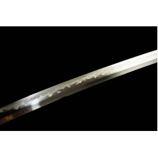 Japanese Samurai Clay Tempered T10 Steel Choji Hamon Blade Shirasaya Katana Sword