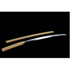 Japanese Samurai Clay Tempered T10 Steel Choji Hamon Blade Shirasaya Katana Sword