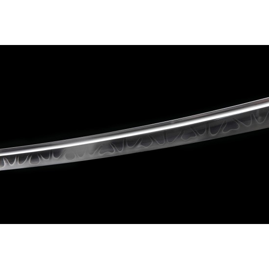 Japanese Clay Tempered T10 Steel Blade Samurai Wakizashi Sword