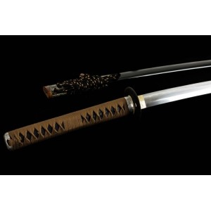 Japanese Samurai Sword Clay Tempered T10 Choji Hamon Blade Katana Swords