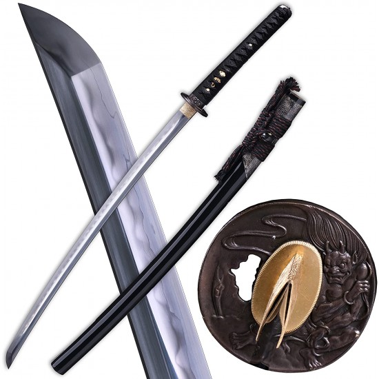 Handmade Clay Tempered Sanmai Folded Steel Samurai Swords Razor Sharp Blade Handmade Clay Tempered Sanmai Folded Steel Samurai Swords Razor Sharp Blade