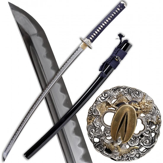 Battle Ready High Quality Clay Tempered Sanmai Folded Blade Japanese Samurai Katana Sword Battle Ready High Quality Clay Tempered Sanmai Folded Blade Japanese Samurai Katana Sword