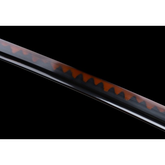 Clay Tempered T10 Steel Red Blade Japanese Daisho Katana Wakizashi Sword