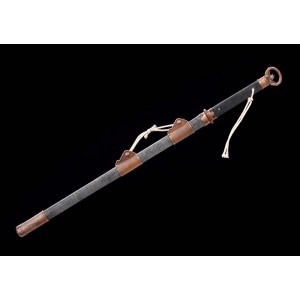 Battle Traditional Hand Forged Chinese Sword Sui Dao Clay Tempered Folded Steel Blade Razor Sharp