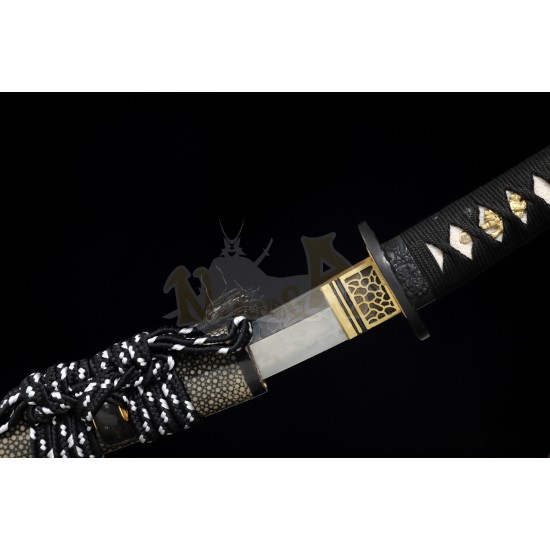 Clay Tempered T10 Steel Katana Swords Samurai Tanto Sword Razor Sharp Blade