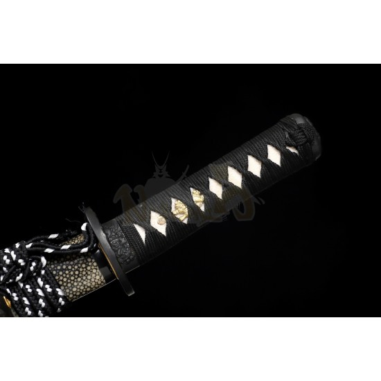 Clay Tempered T10 Steel Katana Swords Samurai Tanto Sword Razor Sharp Blade