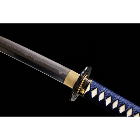 Full Tang Samurai Katana Swords Clay Tempered T10 Steel Choji Hamon Razor Sharp Blade