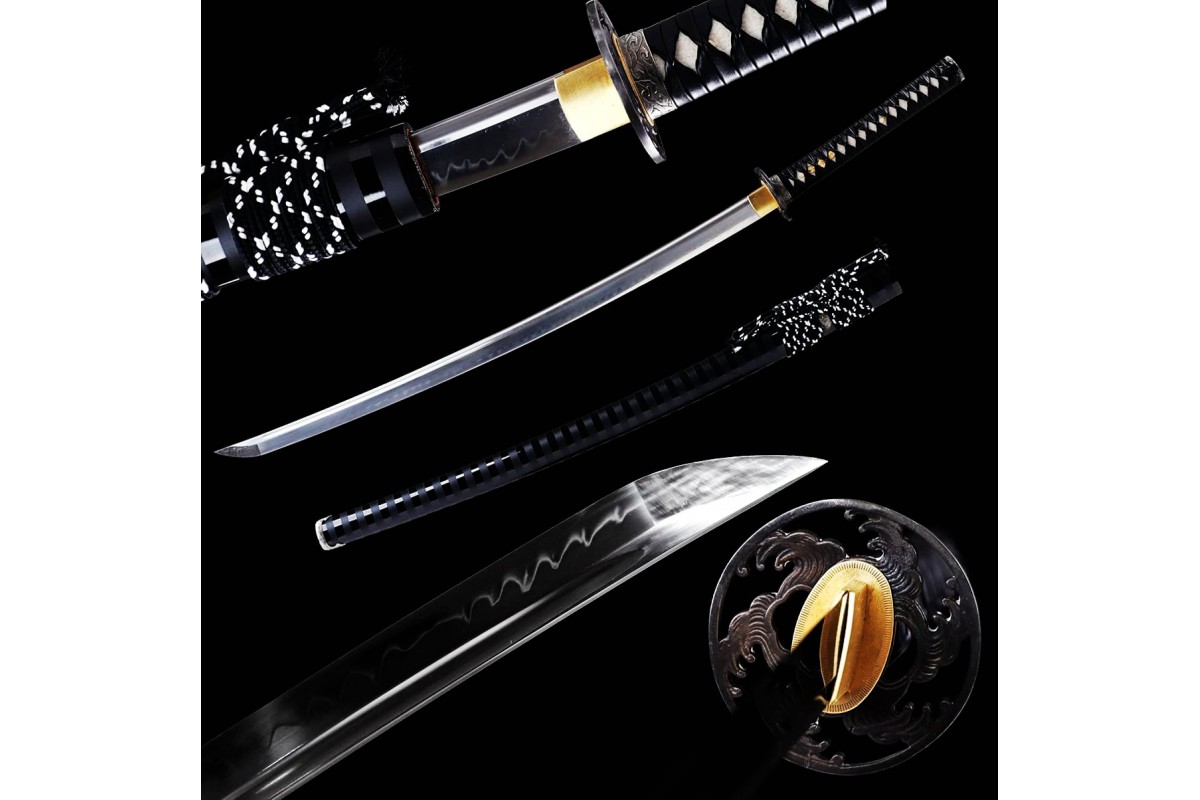 Handmade Battle Ready Clay Tempered T10 Steel Japanese Katana Samurai Sword