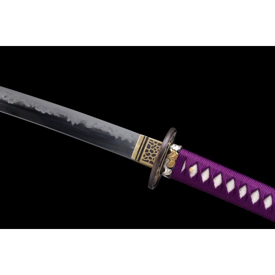 Razor Sharp Clay Tempered L6 Steel Blade Japanese Katana Samurai Sword